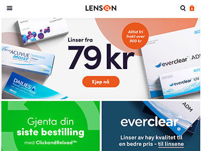 Lenson skjermbilde